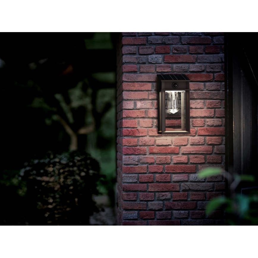 Philips - LED-Solarwandleuchte mit Sensor GERI LED/3,2W/3,7V 4000K IP44