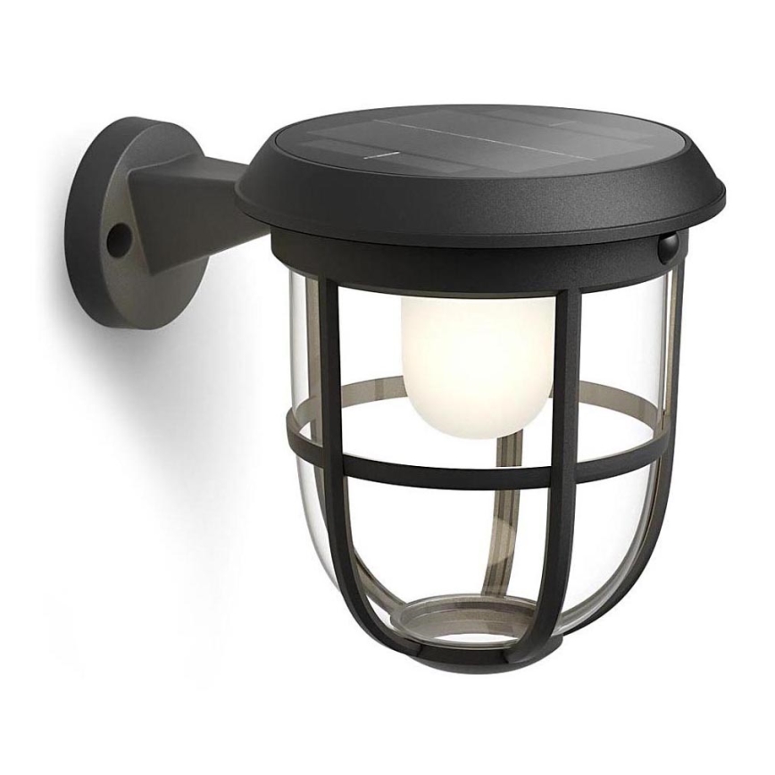 Philips - LED-Solarwandleuchte mit Sensor RADII LED/1,3W/3,7V 2000 mAh 3000K IP44