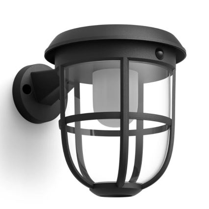 Philips - LED-Solarwandleuchte mit Sensor RADII LED/1,3W/3,7V 2000 mAh 3000K IP44
