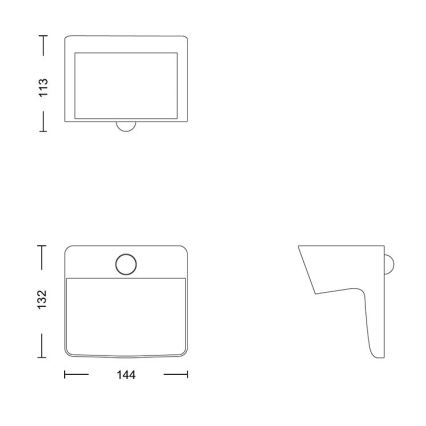 Philips - LED-Solarwandleuchte mit Sensor YARIXA LED/2,2W/3,7V IP44