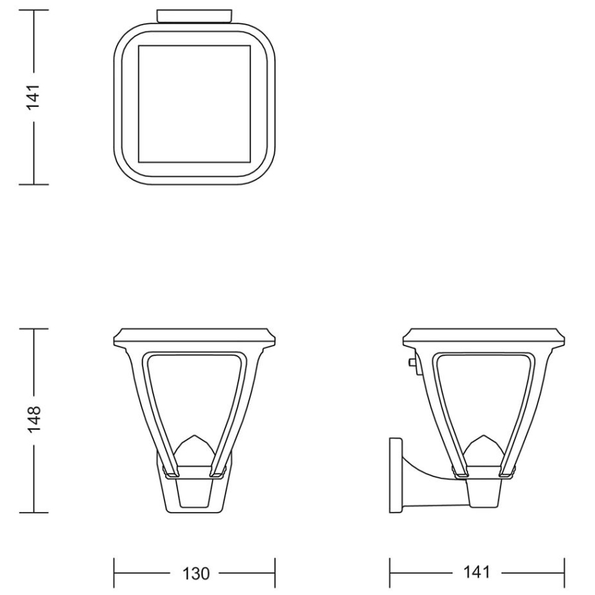 Philips - LED-Solarwandleuchte VAPORA LED/1,5W/3,7V 1500 mAh IP44