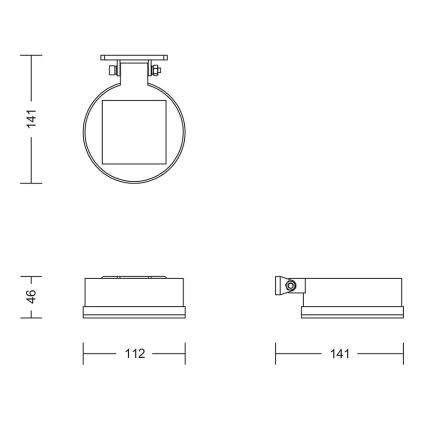 Philips - LED-Solarwandleuchte VYNCE LED/1,5W/3,7V IP44