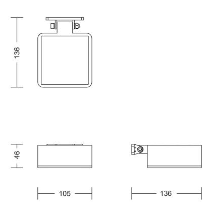 Philips - LED-Solarwandleuchte VYNCE LED/1,5W/3,7V IP44