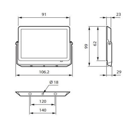 Philips - LED-Strahler DECOFLOOD LED/10W/230V IP65