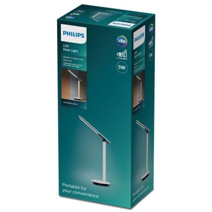 Philips - LED dimmbare Touch-Tischlampe IVORY LED/5W/5V 3000 mAh 2700/3600/5000K CRI 90