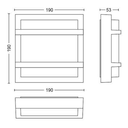 Philips - LED-Wandleuchte für den Außenbereich PETRONIA LED/3,8W/230V IP44