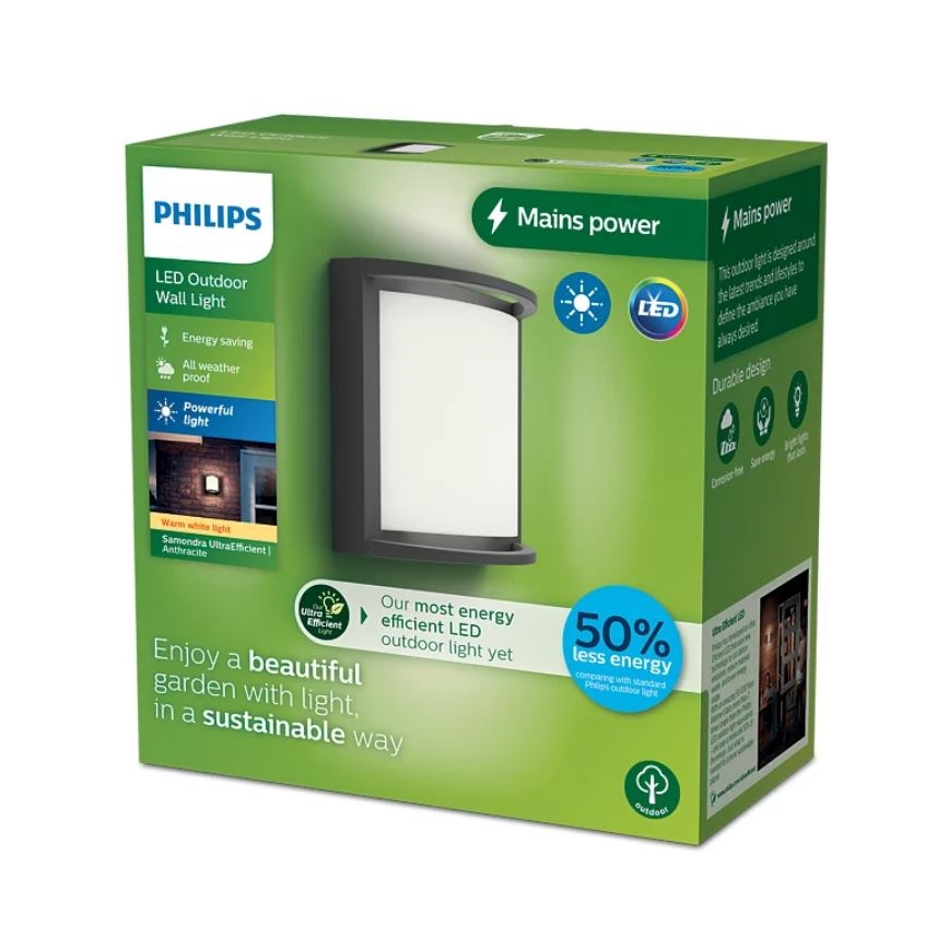Philips - LED-Wandleuchte für den Außenbereich SAMONDRA LED/3,8W/230V IP44