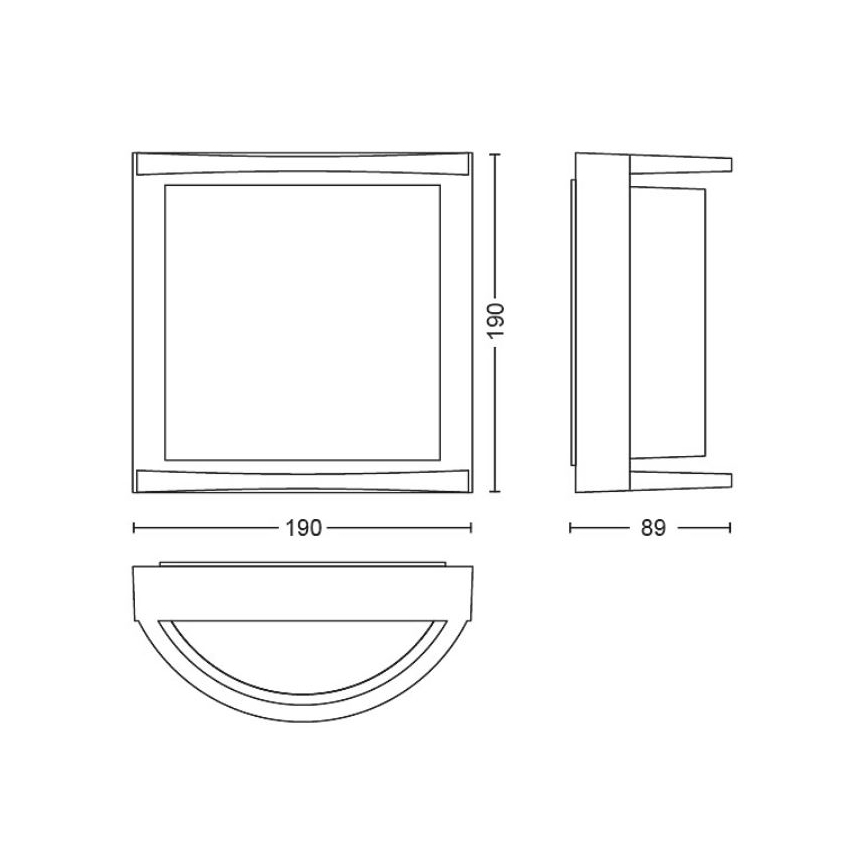 Philips - LED-Wandleuchte für den Außenbereich SAMONDRA LED/3,8W/230V IP44