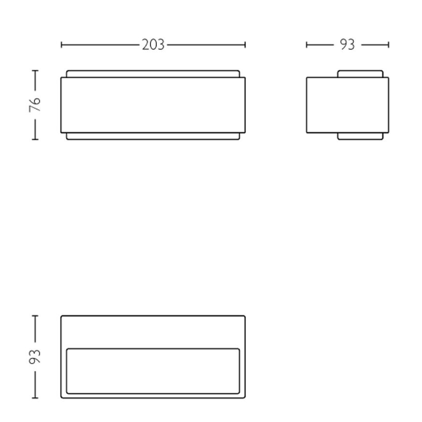 Philips - LED-Wandleuchte für den Außenbereich STRATOSPHERE LED/3,8W/230V 4000K IP44