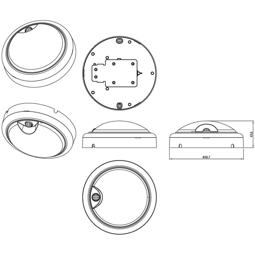 Philips – LED-Wandleuchte mit Sensor PROJECTLINE LED/15W/230V IP54