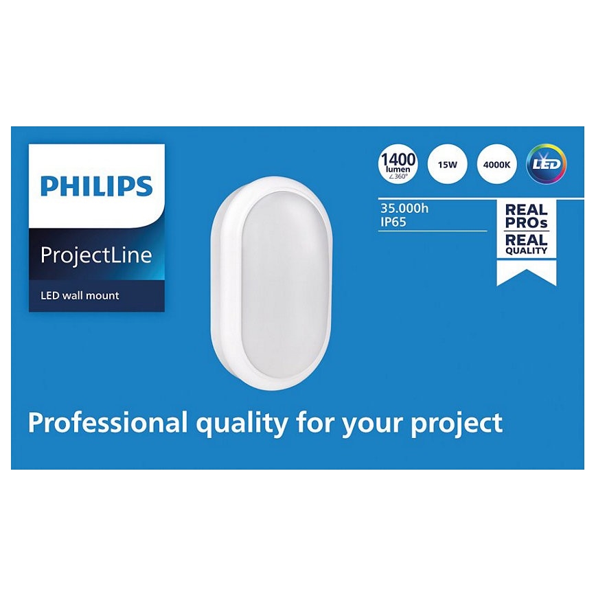 Philips – LED-Wandleuchte PROJECTLINE LED/15W/230V IP65