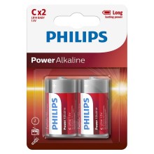 Philips LR14P2B/10 - 2 Stk. alkalische Batterie C POWER ALKALINE 1,5V