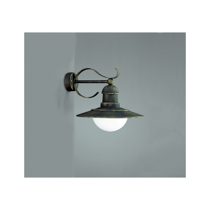 Philips Massive 01816/01/42 - Außenwandleuchte PALERMO 1xE27/60W Bronze Patina