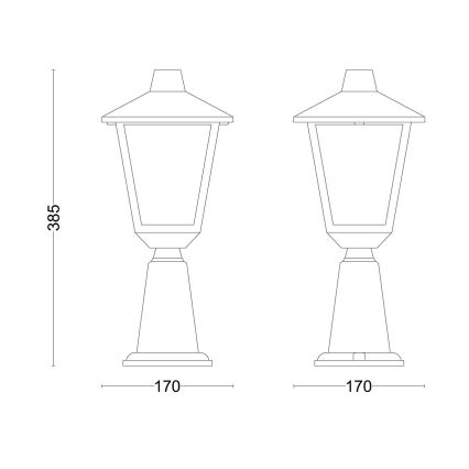 Philips - Außenleuchte KINNO 1xE27/25W/230V IP44