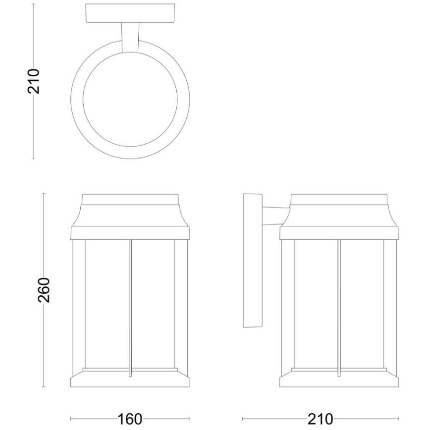 Philips - Outdoor-Wandleuchte BELLINI 1xE27/25W/230V IP44