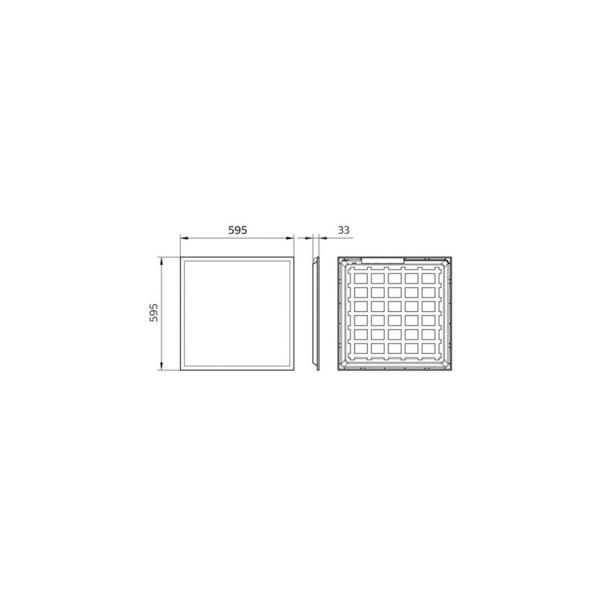 Philips Pila - LED-Einbaupanel für abgehängte Decken LED/40W/230V 60x60 cm UGR19