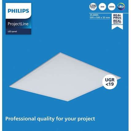 Philips - LED-Deckenpanel PROJECTLINE LED/36W/230V 59,5x59,5 cm