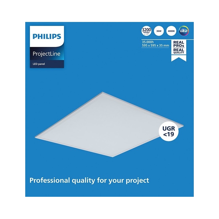 Philips - LED-Deckenpanel PROJECTLINE LED/36W/230V 59,5x59,5 cm