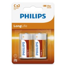 Philips R14L2B/10 - 2 Stück Zinkchlorid-Batterien C LONGLIFE 1,5V