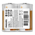 Philips R14L2F/10 - 2 Stück Zinkchlorid-Batterie C LONGLIFE 1,5V 2800mAh