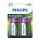 Philips R20B2A300/10 - 2 Stk. wiederaufladbare Batterien D MULTILIFE NiMH/1,2V/3000 mAh