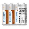 Philips R6L4F/10 - 4 Stück Zinkchlorid-Batterien AA LONGLIFE 1,5V 900mAh