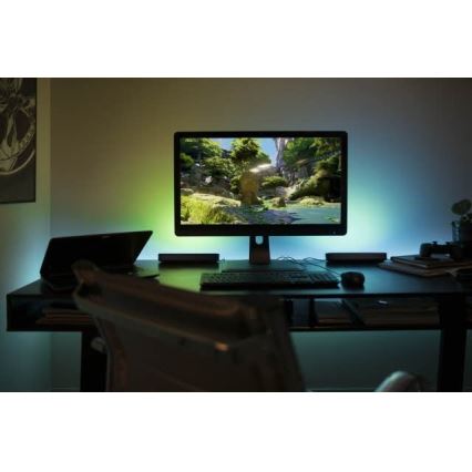 Philips 78202/30/E7 - SET 2x LED RGB Dimmbare Tischlampe HUE WHITE AND COLOR AMBIANCE LED/6W/230V