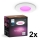 Philips - SET 2x LED RGBW dimmbare Badezimmer-Einbauleuchte Hue SLIM LED/8,3W/230V 2000-6500K weiß IP44