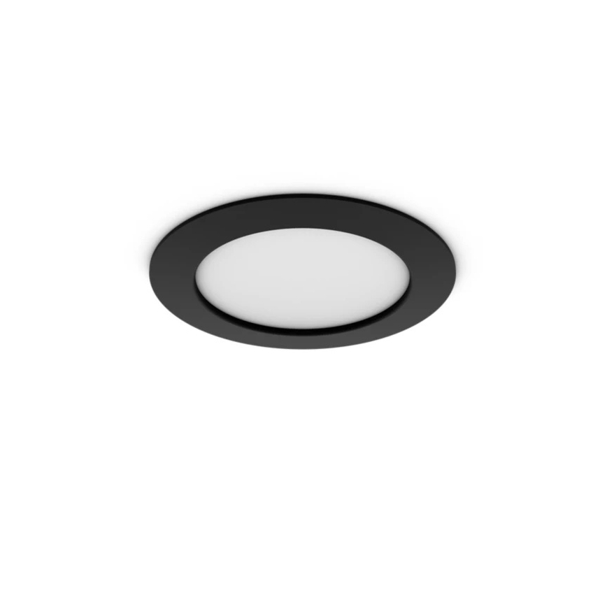 Philips - Set 2x LED RGBW dimmbare Badezimmer-Einbauleuchte Hue SLIM LED/12W/230V 2000-6500K schwarz IP44