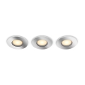 Philips - SET 3x Dimmbare LED-Einbauleuchte für Badezimmer Hue ADORE BATHROOM 1xGU10/4,2W/230V 2200-6500K IP44