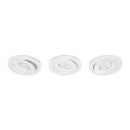 Philips - SET 3x Dimmbare LED-Einbauleuchte LED/4,5W/230V