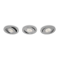 Philips - SET 3x dimmbare LED-Einbauleuchte LED/4,5W/230V