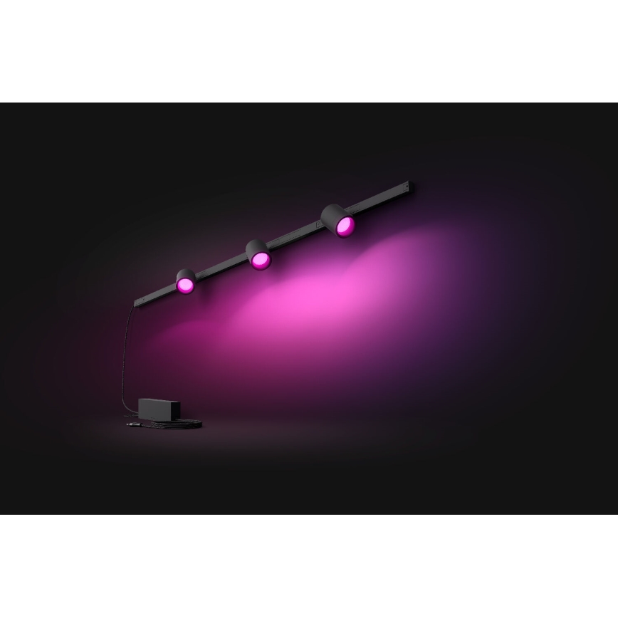 Philips - SET 3x Dimmbare LED RGB-Leuchte für Schienensystem Hue PERIFO LED RGB/15,6W/230V 2000-6500K