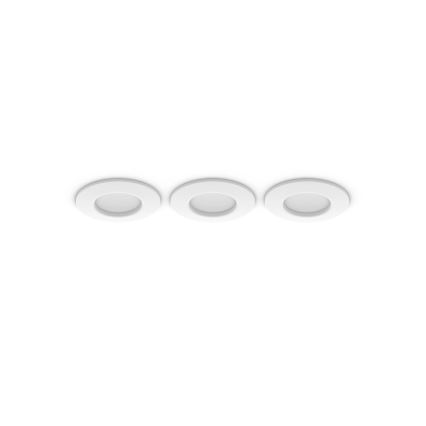Philips - SET 3x Dimmbare LED-RGBW-Einbauleuchte für Badezimmer Hue SLIM LED/8,3W/230V IP44 2000-6500K