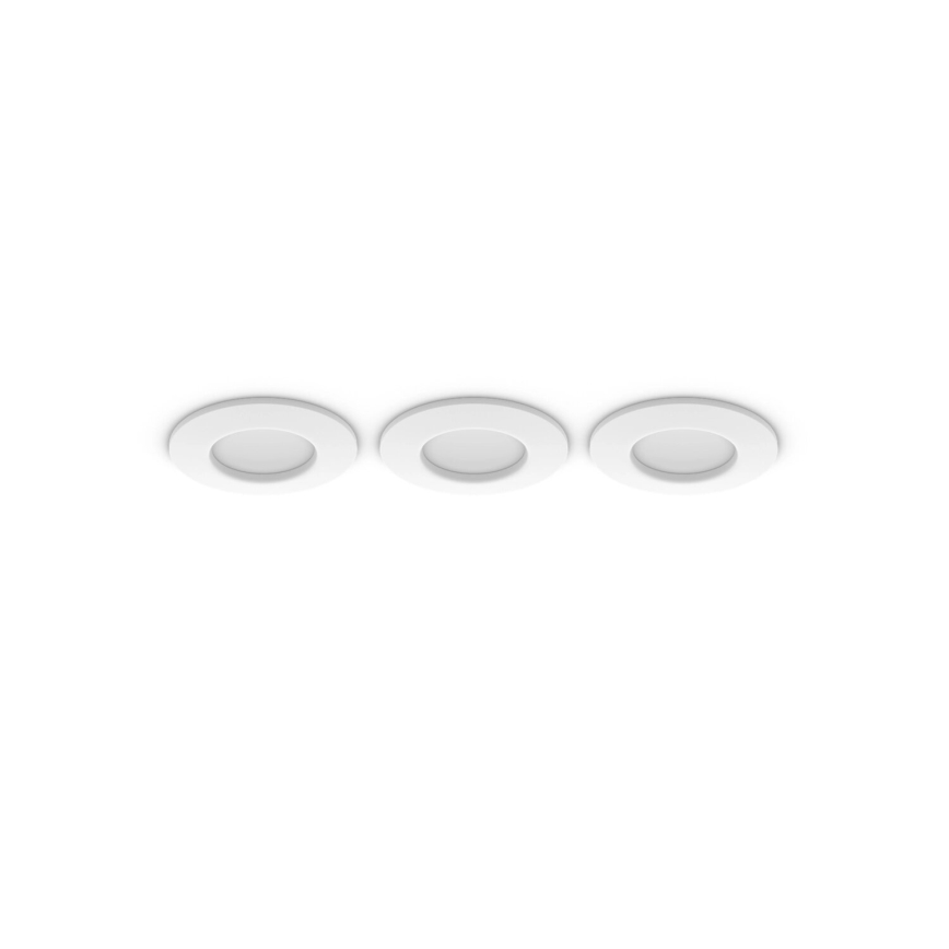 Philips - SET 3x Dimmbare LED-RGBW-Einbauleuchte für Badezimmer Hue SLIM LED/8,3W/230V IP44 2000-6500K