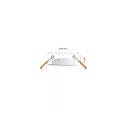 Philips - SET 3x Dimmbare LED-RGBW-Einbauleuchte für Badezimmer Hue SLIM LED/8,3W/230V IP44 2000-6500K