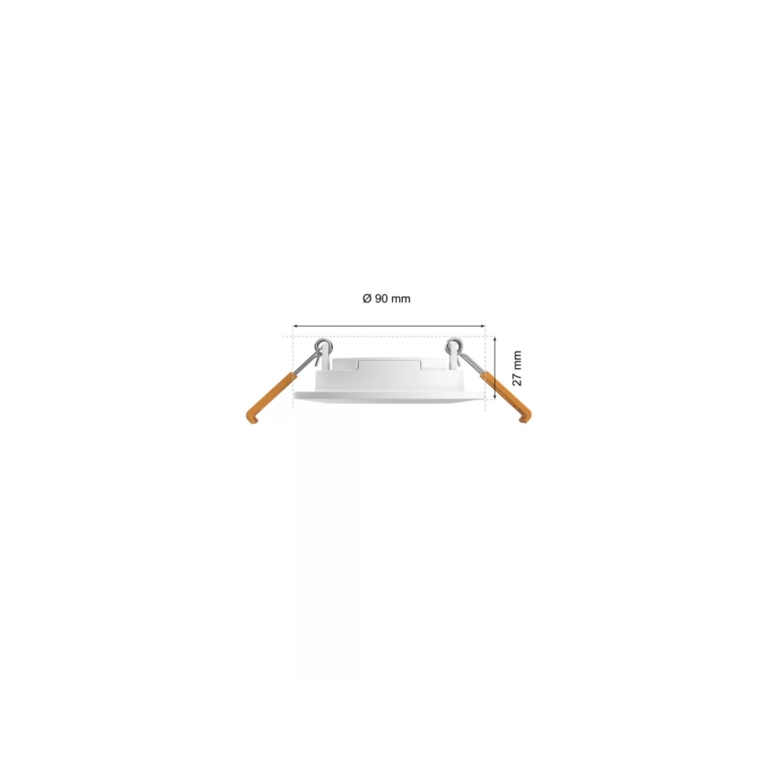 Philips - SET 3x Dimmbare LED-RGBW-Einbauleuchte für Badezimmer Hue SLIM LED/8,3W/230V IP44 2000-6500K