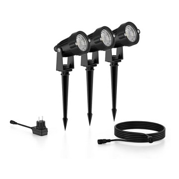 Philips - SET 3x LED Außenstrahler CAPER LED/1,5W/24/230V IP44