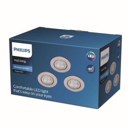 Philips - SET 3x LED Hängeleuchte LED/4,5W/230V 2.700K