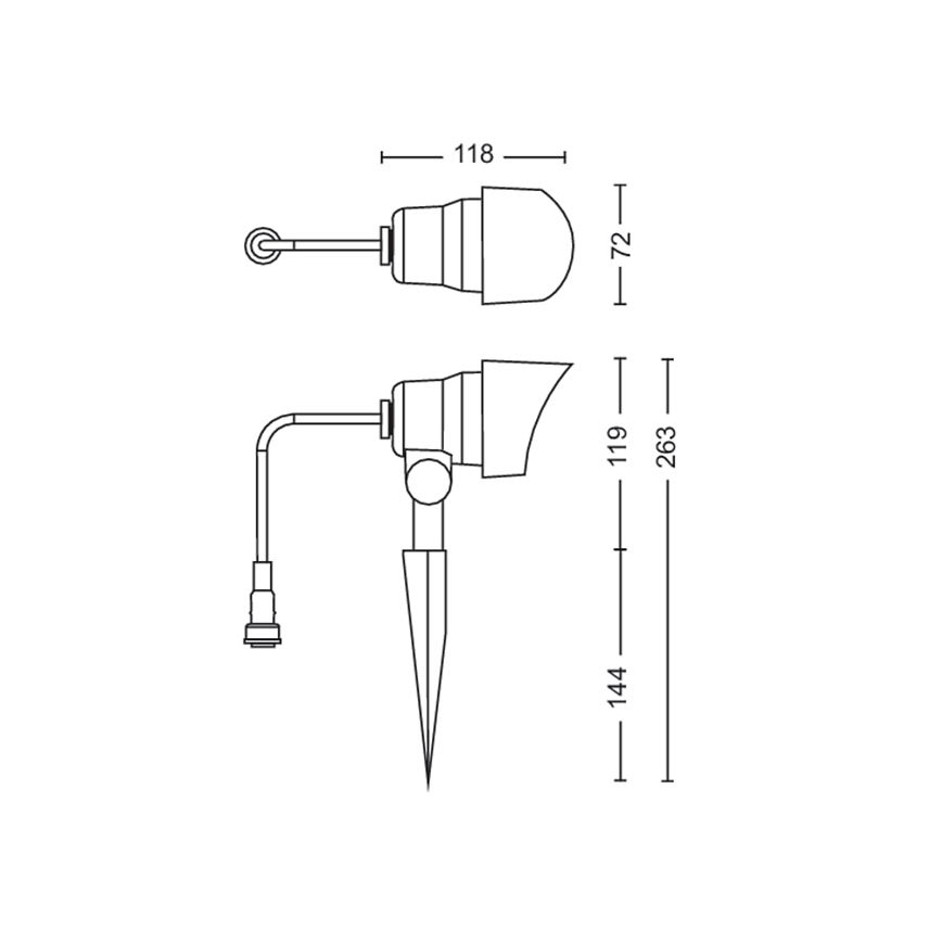 Philips -SET 3x LED-Outdoor-Strahler LED/6W/230V 2700K IP44
