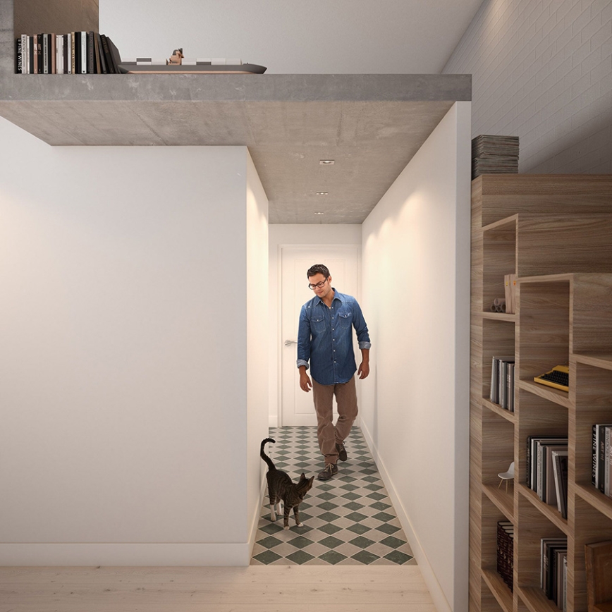 Philips - SET 3x LED RGBW dimmbare Einbauleuchte DONEGAL 3xGU10/4,8W/230V + Fernbedienung