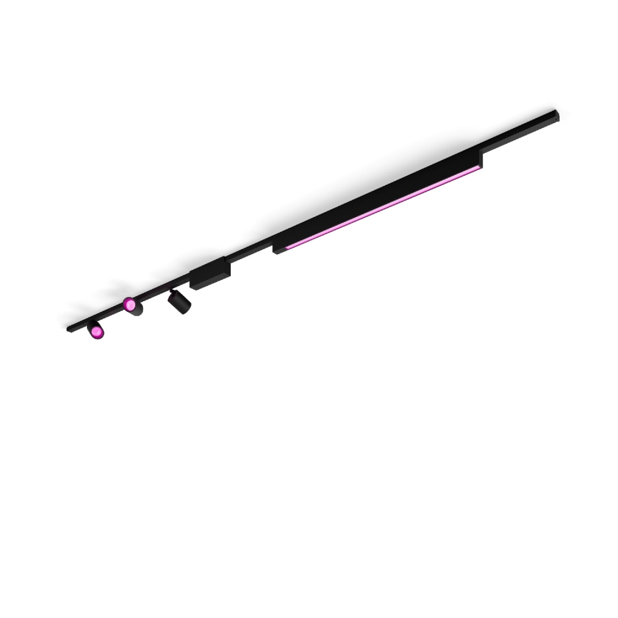 Philips-SET 4x Dimmbare LED RGB-Leuchte für Schienensystem Hue PERIFO LED RGB/44,6W/230V 2000-6500K