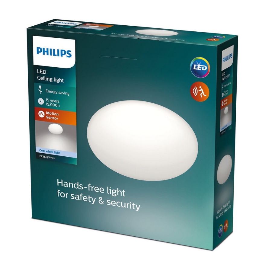 Philips - LED Deckenleuchte mit Sensor 1xLED/12W/230V 4000K