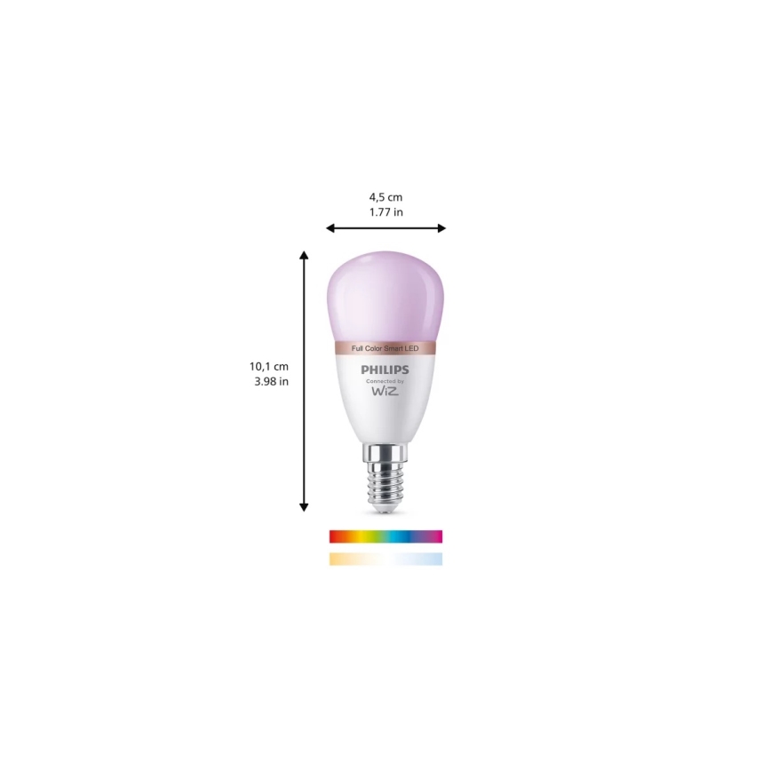 LED RGB-dimmbares Leuchtmittel Philips SMART P45 E14/4,9W/230V 2200-6500K CRI 90