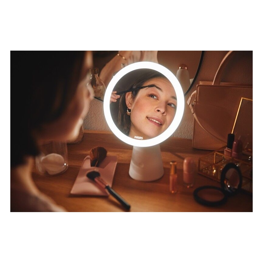 Philips - Dimmbarer Kosmetikspiegel mit LED-Beleuchtung MIRROR LED/4,5W/5V