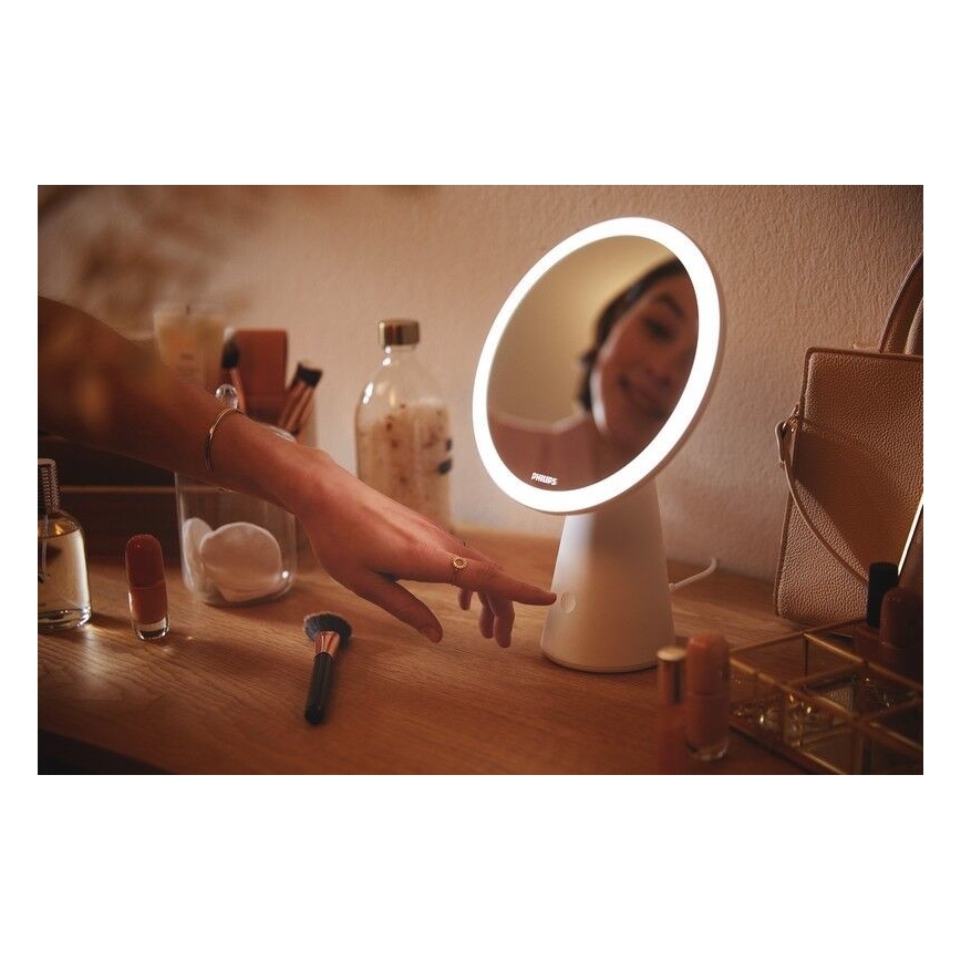 Philips - Dimmbarer Kosmetikspiegel mit LED-Beleuchtung MIRROR LED/4,5W/5V
