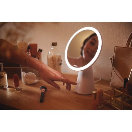 Philips - Dimmbarer Kosmetikspiegel mit LED-Beleuchtung MIRROR LED/4,5W/5V