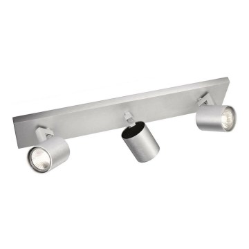 Philips - Spotleuchte mattchrom 3xGU10/20W/230V