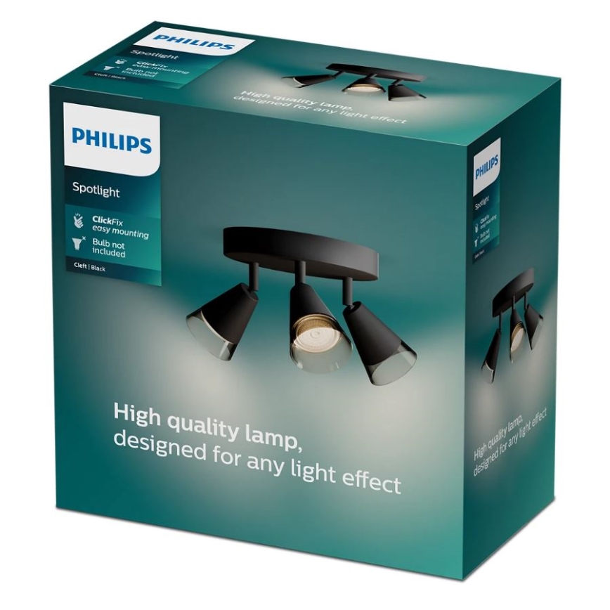 Philips - Strahler CLEFT 3xGU10/5W/230V