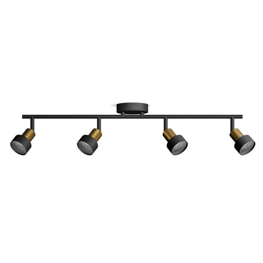 Philips - Strahler CONDUIT 4xGU10/5W/230V schwarz/Messing